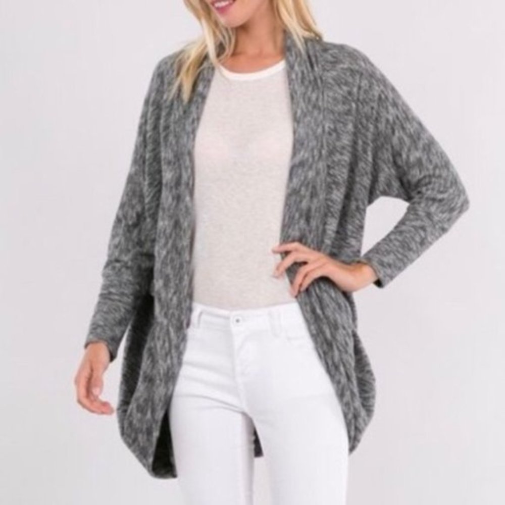 Primark marled dolman sweater open‎ front cardigan